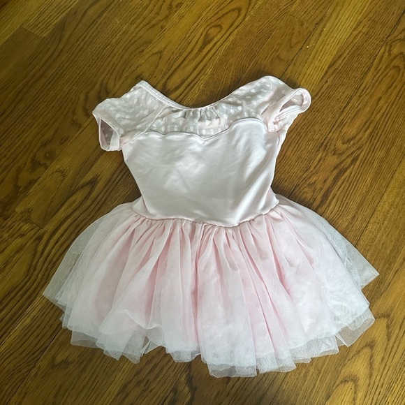 MIRELLA Girls Pink Leotard Dress Size 6x-7 - Picture 1 of 7